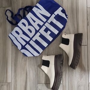 Urban Outfitters Cream, Black & Brown Ankle Boots Limited Edition Classic Comfy